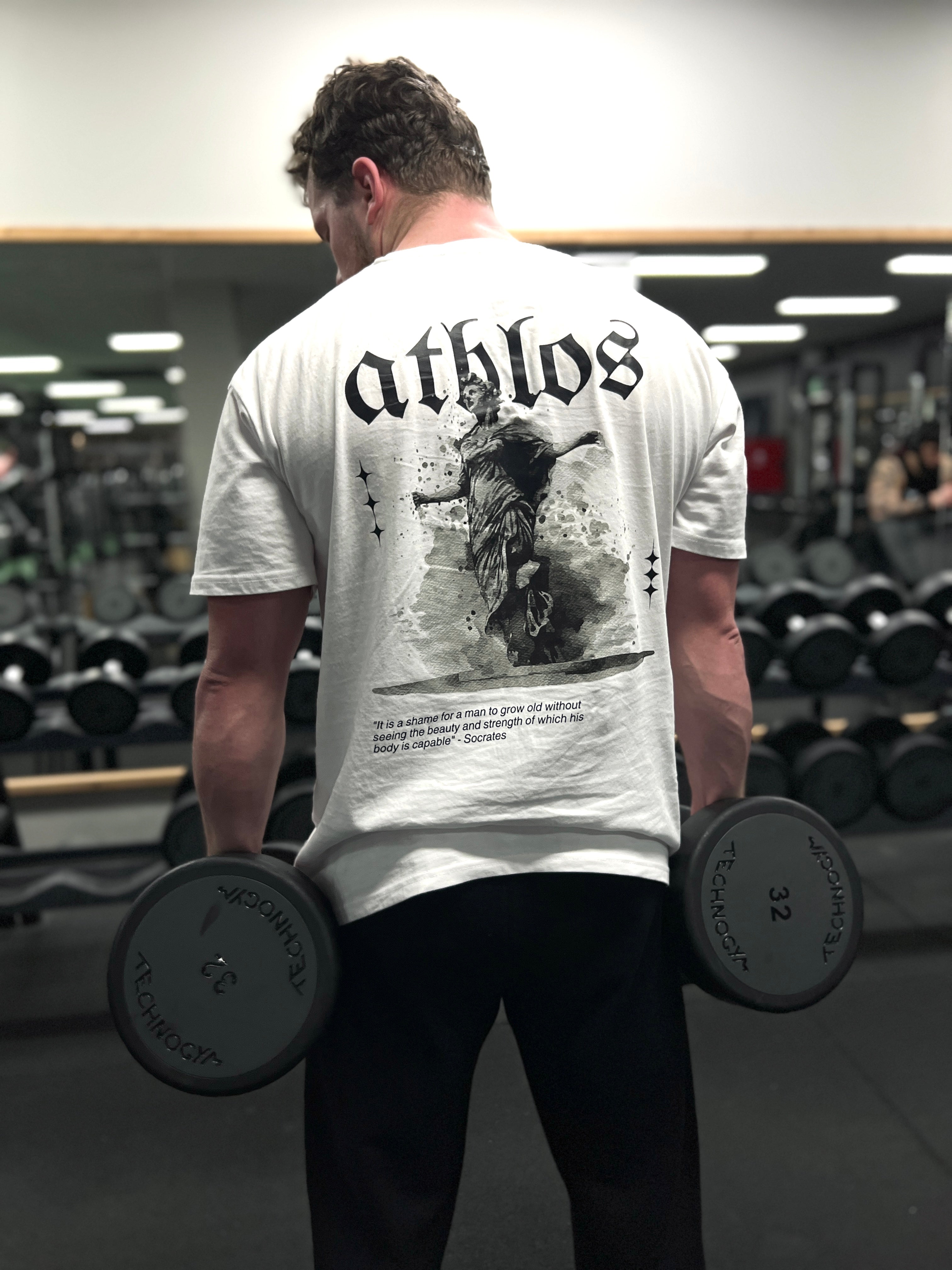Faith Oversized Lifting T-Shirt - White